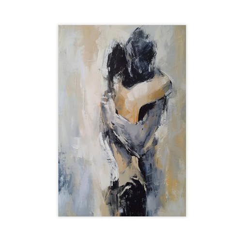 XVHOGAS Ölgemälde auf Leinwand, abstraktes Paar, Wandkunst, Dekordruck, Bild für Wohnzimmer, Schlafzimmer, Dekoration, 20 x 30 cm XVHOGAS Ölgemälde auf Leinwand, abstraktes Paar, Wandkunst, Dekordruck, Bild für Wohnzimmer, Schlafzimmer, Dekoration, 20 x 30 cm von XVHOGAS