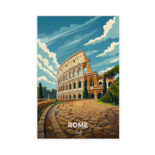 XVHOGAS Reiseposter für das Kolosseum in Rom, Leinwandposter, Schlafzimmer, Dekoration, Landschaft, Büro, Raumdekoration, Geschenk, 30 x 45 cm XVHOGAS Reiseposter für das Kolosseum in Rom, Leinwandposter, Schlafzimmer, Dekoration, Landschaft, Büro, Raumdekoration, Geschenk, 30 x 45 cm von XVHOGAS