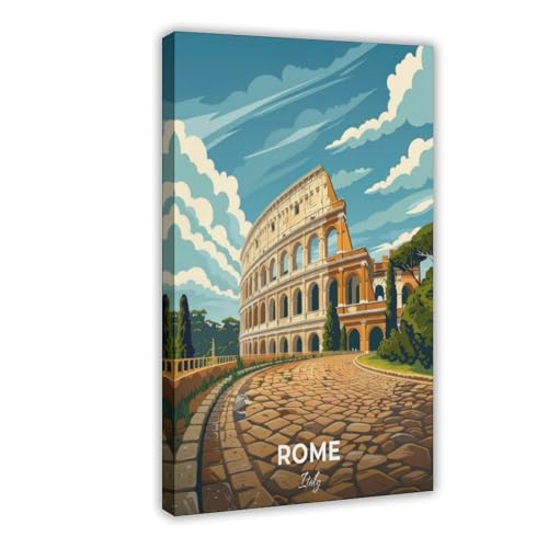 XVHOGAS Reiseposter für das Kolosseum in Rom, Leinwandposter, Wandkunst, Dekordruck, Bild, Gemälde für Wohnzimmer, Schlafzimmer, Dekoration, 50 x 75 cm XVHOGAS Reiseposter für das Kolosseum in Rom, Leinwandposter, Wandkunst, Dekordruck, Bild, Gemälde für Wohnzimmer, Schlafzimmer, Dekoration, 50 x 75 cm von XVHOGAS