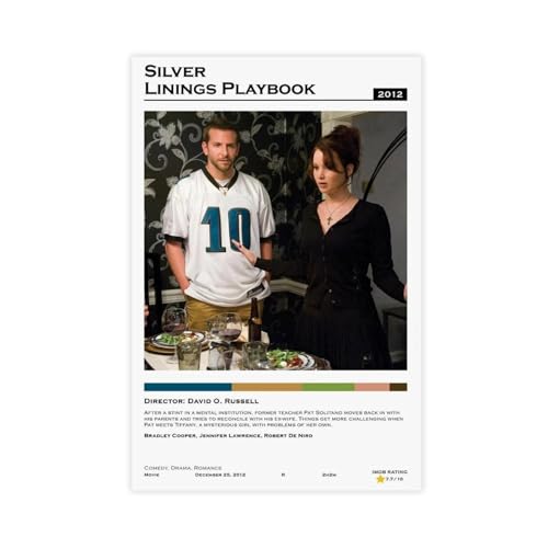 XVHOGAS Silver Linings Playbook Leinwandposter, Wandkunst, Dekordruck, Bild Gemälde für Wohnzimmer, Schlafzimmer, Dekoration, 30 x 45 cm XVHOGAS Silver Linings Playbook Leinwandposter, Wandkunst, Dekordruck, Bild Gemälde für Wohnzimmer, Schlafzimmer, Dekoration, 30 x 45 cm von XVHOGAS