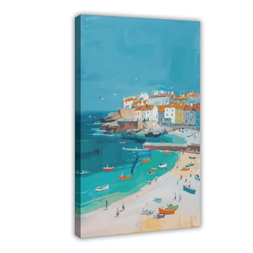 XVHOGAS St. Ives Cornwall Strand-Reiseposter auf Leinwand, Wandkunst, Dekordruck, Bild Gemälde für Wohnzimmer, Schlafzimmer, Dekoration, 40 x 60 cm XVHOGAS St. Ives Cornwall Strand-Reiseposter auf Leinwand, Wandkunst, Dekordruck, Bild Gemälde für Wohnzimmer, Schlafzimmer, Dekoration, 40 x 60 cm von XVHOGAS