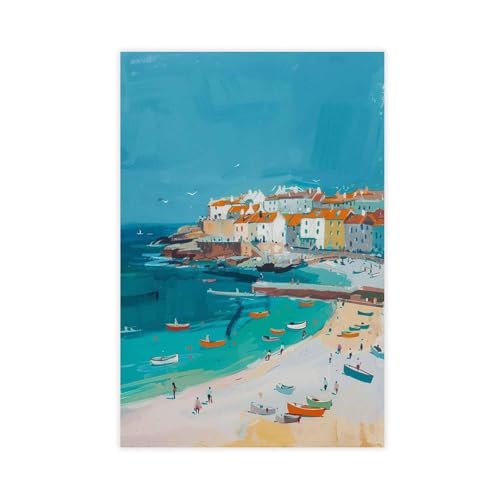 XVHOGAS St. Ives Cornwall Strand-Reiseposter auf Leinwand, Wandkunst, Dekordruck, Bild Gemälde für Wohnzimmer, Schlafzimmer, Dekoration, 40 x 60 cm XVHOGAS St. Ives Cornwall Strand-Reiseposter auf Leinwand, Wandkunst, Dekordruck, Bild Gemälde für Wohnzimmer, Schlafzimmer, Dekoration, 40 x 60 cm von XVHOGAS