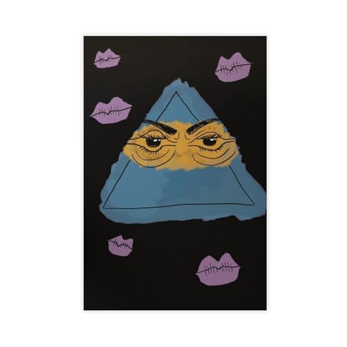 XVHOGAS Surreal Mysteriöse Pyramide mit Augen und Lippen, Leinwand-Poster, Schlafzimmer, Dekoration, Landschaft, Büro, Raumdekoration, Geschenk, 30 x 45 cm XVHOGAS Surreal Mysteriöse Pyramide mit Augen und Lippen, Leinwand-Poster, Schlafzimmer, Dekoration, Landschaft, Büro, Raumdekoration, Geschenk, 30 x 45 cm von XVHOGAS