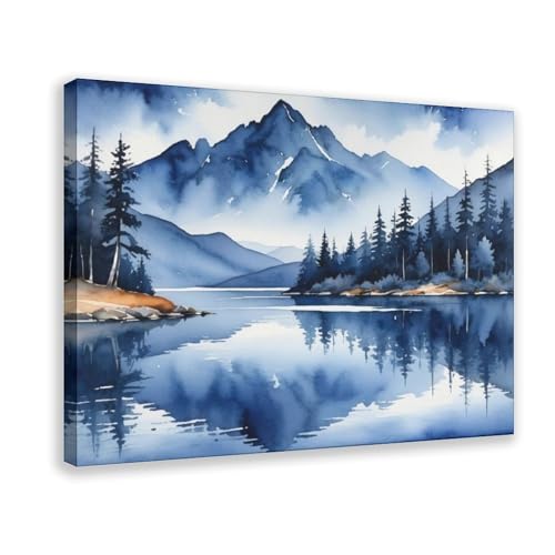 XVHOGAS Wunderbares Seegemälde Denali Alaska Bergsee Aquarell Kunst Leinwand Poster Schlafzimmer Dekor Landschaft Büro Zimmer Dekor Geschenk 50 x 75 cm XVHOGAS Wunderbares Seegemälde Denali Alaska Bergsee Aquarell Kunst Leinwand Poster Schlafzimmer Dekor Landschaft Büro Zimmer Dekor Geschenk 50 x 75 cm von XVHOGAS