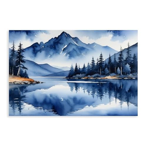 XVHOGAS Wunderbares Seegemälde Denali Alaska Bergsee Aquarell Kunst Leinwand Poster Wandkunst Dekor Druck Bild Gemälde für Wohnzimmer Schlafzimmer Dekoration 50 x 75 cm XVHOGAS Wunderbares Seegemälde Denali Alaska Bergsee Aquarell Kunst Leinwand Poster Wandkunst Dekor Druck Bild Gemälde für Wohnzimmer Schlafzimmer Dekoration 50 x 75 cm von XVHOGAS