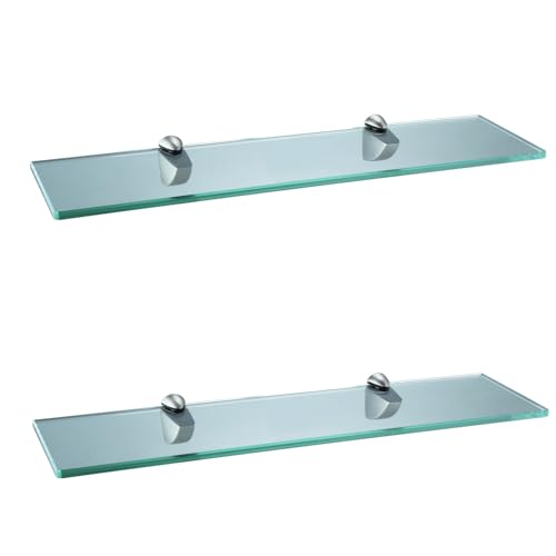 XVL Glasregal 50,8 cm Badezimmer Gehärtetes Glas Rack Gebürstetes Nickel 2 Stück GS3001AM-2 XVL Glasregal 50,8 cm Badezimmer Gehärtetes Glas Rack Gebürstetes Nickel 2 Stück GS3001AM-2 von XVL