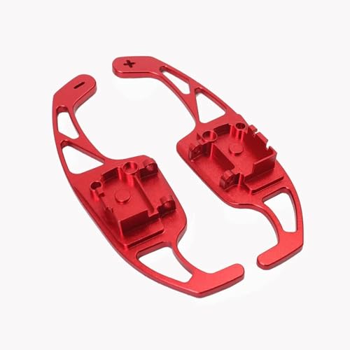 XVMKFCF Schaltwippen Kompatibel Mit Vw Für Sharan 2012 2013 2014 2015 2016 Auto Paddle Shifter Extender Lenkrad Paddle Extension Shift Cover(Red) von XVMKFCF