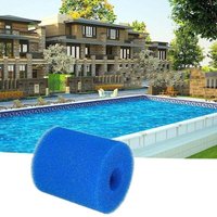 XVX - 1 stücke 93x30x102MM Wiederverwendbare Waschbar Schwimmen Pool Filter Schwamm Blau Reinigung Schwamm Spalte Pool Filter Baumwolle von XVX