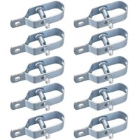10 Stück Drahtgeflechtspanner, Zaunspanner, Stacheldrahtspanner, Seilspanner-Verbindungsset für Spanndraht (Silberfarbe) von XVX