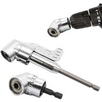 105-Grad-Winkelschraubendreher-Bit, rechtwinkliger Bohrer-Bit, 1/4-Zoll-Sechskantschaft für Bohrmaschine (2er-Pack) von XVX