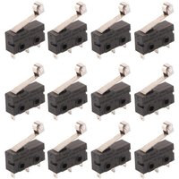 XVX - 12 Stück T125 Scharnierhebeltyp Miniatur-Mikroschalter spdt Snap Action Switch Snap Action von XVX