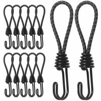 12 tensores universales para lonas con correas elásticas, póster para lonas, soporte para lonas, goma para lonas, tensor de goma von XVX