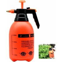 SHINING HOUSE 2-Liter-Hochdrucksprüher mit verstellbarer Messingdüse, hochwertiger Pumpzerstäuber (2 Liter), geeignet für Hausgartenpflanzen von XVX