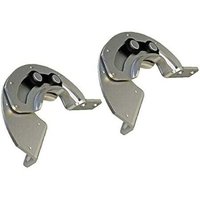 XVX - 2 Stück] 90-Grad-Scharniere für Industrieanlagen, Schranktüren, feste Scharniere aus Kohlenstoffstahl mit zwei Beinen, Gleitbegrenzung, von XVX