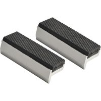 2 Stück Schraubstock-Schutzbacken, Aluminium-Ersatzbacken mit Magneten, extra weiche Backenzubehör, 125 mm, Aluminiumlegierung, Gummi, von XVX