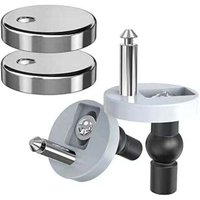 XVX - 2-teilige Toilettensitzbefestigungen mit Scharnier. Schrauben und Dübel zur Toilettensitzbefestigung. Toilettenbefestigungen. von XVX