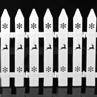 20 Stück 30 x 10 cm weißer Kunststoff-Weihnachtsbaumzaun, verdickter weißer Zaun für Weihnachtsbaum, Hochzeit, Party, Zuhause, Weihnachten, 20 Stück 30 x 10 cm weißer Kunststoff-Weihnachtsbaumzaun, verdickter weißer Zaun für Weihnachtsbaum, Hochzeit, Party, Zuhause, Weihnachten, von XVX