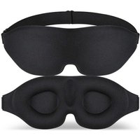 XVX - 2024 Innovative Schlafmaske für Männer und Frauen, Anti-Licht-Design zum Schlafen, Nickerchen, Meditieren, Reisen (Schwarz) von XVX