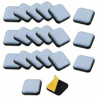 24 Stück selbstklebende Möbelgleiter Teflon-Gleiter für quadratische Möbel Teflon-Stuhlgleiter 2525 mm Gleitgleiter für Stuhl, Sofa, Schreibtisch, von XVX
