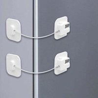 2er-Pack codiertes Kühlschrankschloss, Kindersicherung für den Kühlschrank, selbstklebendes Zahlenschloss für den Kühlschrank, Sicherheitsschloss für von XVX