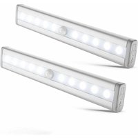 2er-Set LED-Nachtlichter mit Bewegungsmelder, Schrank-Display-Beleuchtung, LED-Streifen, selbstklebend, Betrieb mit AAA-Batterien (nicht im 2er-Set LED-Nachtlichter mit Bewegungsmelder, Schrank-Display-Beleuchtung, LED-Streifen, selbstklebend, Betrieb mit AAA-Batterien (nicht im von XVX