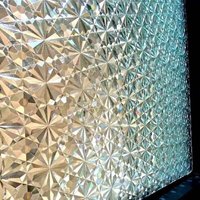 3D Fensterfolie selbstklebend - 45x200cm - Dekorative Fensterfolie - Retro Vintage Muster von XVX