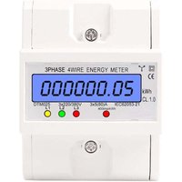 XVX - 4-Leiter-Drehstromzähler Energieverbrauchszähler DIN-Schienenmontage Digitaler Stromzähler mit hintergrundbeleuchtetem LCD-Display, Modell: XVX - 4-Leiter-Drehstromzähler Energieverbrauchszähler DIN-Schienenmontage Digitaler Stromzähler mit hintergrundbeleuchtetem LCD-Display, Modell: von XVX