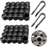 XVX - 40 Stück Universal 17 mm Bolzenmutternabdeckungen Radmutternbolzen-Abdeckkappe Sechskant-Radmuttern-Schutzkappen mit Entfernungswerkzeug für XVX - 40 Stück Universal 17 mm Bolzenmutternabdeckungen Radmutternbolzen-Abdeckkappe Sechskant-Radmuttern-Schutzkappen mit Entfernungswerkzeug für von XVX