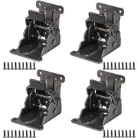 XVX - 4er-Pack schwarze selbstsichernde Klappscharniere für Tischbeine, 0 – 90 Grad Klappscharniere, Klapptisch-Verlängerungsscharniere mit Schrauben XVX - 4er-Pack schwarze selbstsichernde Klappscharniere für Tischbeine, 0 – 90 Grad Klappscharniere, Klapptisch-Verlängerungsscharniere mit Schrauben von XVX