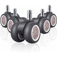 XVX - 5 Packung mit Lenkrollen für Bürostühle mit tpr, doppeltem Universal-Ersatzgummirad, geräuschlos und sicher für verschiedene Böden, XVX - 5 Packung mit Lenkrollen für Bürostühle mit tpr, doppeltem Universal-Ersatzgummirad, geräuschlos und sicher für verschiedene Böden, von XVX