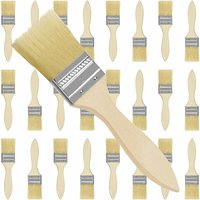 5-cm-Pinsel-Set (24 Stück) – professionelle Holzpinsel zum Malen, Beizen, Lack, Kleber – ideales DIY-Pinsel-Set für alle Bastelarbeiten von XVX