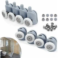 8er-Set 23 mm Rollen für Badezimmerkabinen-Schiebetüren 8er-Set 23 mm Rollen für Badezimmerkabinen-Schiebetüren von XVX