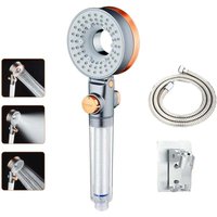 XVX - Antikalk- und wassersparende Handbrause mit Filter, 3 Strahlarten, mit Schlauch und Halterung XVX - Antikalk- und wassersparende Handbrause mit Filter, 3 Strahlarten, mit Schlauch und Halterung von XVX