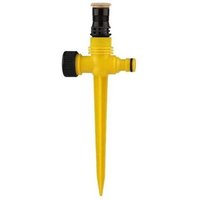 Aspersor de césped (paquete de 4), giratorio de 360°, sistema de riego automático con aspersor ajustable (amarillo) von XVX