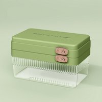 Eiswürfelform mit Deckel – Silikon-Eiswürfelform mit luftdichtem Deckel – geeignet für kalte Getränke, Cocktails und Kaffee (gefriergeeignet, von XVX
