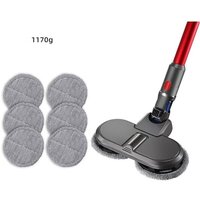 Elektrischer Wischkopf für Dyson V7 V8 V10 V11 V15 Staubsauger mit abnehmbarem Wassertank, 1 Set Wischkopf + 6 Pads von XVX