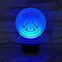 FC Paris Saint-Germain Fußballclub 3D-Illusion LED-Nachtlicht PSG-Logo Kinder-Schreibtischlampe FC Paris Saint-Germain Fußballclub 3D-Illusion LED-Nachtlicht PSG-Logo Kinder-Schreibtischlampe von XVX
