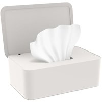 Feuchttuchspender, Toilettenpapierhalter für Babys und Erwachsene, Feuchttuchbehälter mit Deckel für Outdoor, Zuhause und Büro - Weiß Feuchttuchspender, Toilettenpapierhalter für Babys und Erwachsene, Feuchttuchbehälter mit Deckel für Outdoor, Zuhause und Büro - Weiß von XVX
