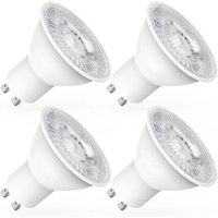 GU10-LED-Leuchtmittel, 5 W entspricht 60 W, 600 lm, Kaltweiß 6000 K, 120° breite Strahlen, LED-Spot-Leuchtmittel, 4er-Pack [Energieklasse E] von XVX