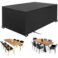 Gartenmöbel-Abdeckung, 180 x 120 H: 74 cm, 420D Oxford-Schutzhülle für Tisch, Stuhl, Gartenmöbel im Freien, wasserdicht, winddicht, UV-Schutz, Gartenmöbel-Abdeckung, 180 x 120 H: 74 cm, 420D Oxford-Schutzhülle für Tisch, Stuhl, Gartenmöbel im Freien, wasserdicht, winddicht, UV-Schutz, von XVX