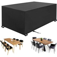 Gartenmöbel-Abdeckung, Möbelschutz-Abdeckung, wasserdichte Anti-UV-Gartenmöbel-Abdeckung, für Tisch- und Sofa-Sets mit Seil und Verschlussschnalle, Gartenmöbel-Abdeckung, Möbelschutz-Abdeckung, wasserdichte Anti-UV-Gartenmöbel-Abdeckung, für Tisch- und Sofa-Sets mit Seil und Verschlussschnalle, von XVX