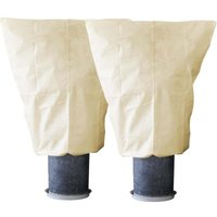 Gartenvlies Pflanzen Frostschutz: 70GSM 2er Pack 100cm×120cm Gartenvlies mit Reißverschluss Winter Pflanzenabdeckung für Olivenbaum Topfpalmen von XVX