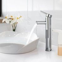 Hoher Waschtisch-Mischbatterie aus Messing – für Badezimmer – Chrom-Finish Hoher Waschtisch-Mischbatterie aus Messing – für Badezimmer – Chrom-Finish von XVX