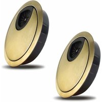 XVX - Kabeldurchführungslochabdeckung für Schreibtische, Schreibtische und Arbeitsplatten, 80 mm, 2 Stück, mns XVX - Kabeldurchführungslochabdeckung für Schreibtische, Schreibtische und Arbeitsplatten, 80 mm, 2 Stück, mns von XVX