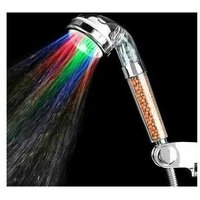 XVX - LED-Duschkopf, Filtration, beleuchteter Duschkopf, Handbrause mit 7 wechselnden Farben, erhöhter Wasserdruck XVX - LED-Duschkopf, Filtration, beleuchteter Duschkopf, Handbrause mit 7 wechselnden Farben, erhöhter Wasserdruck von XVX