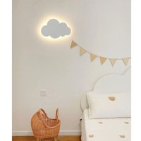 LED Wandleuchte Kinderzimmer Warmes Licht Schlafzimmer Leselampe Weiße Kreative Wolken Wohnzimmer Nachtlampe Flur Nachttischlampe Acryl Wandlampe von XVX