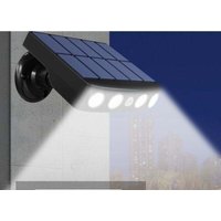 LaBlanc – Wasserdichte Solarleuchte für den Außenbereich mit Bewegungsmelder, hochwertiges Schnellladepanel, 4 COB-LEDs, kaltweiß, 500 Lumen, Schwarz LaBlanc – Wasserdichte Solarleuchte für den Außenbereich mit Bewegungsmelder, hochwertiges Schnellladepanel, 4 COB-LEDs, kaltweiß, 500 Lumen, Schwarz von XVX