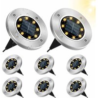 Lampe Solaire Exterieur,8 Pièces 8LED Luminaire Jardin Au Sol Eclairage 3500K Blanc Chaud Etanche IP65 Lampe Solaire Spot Encastrable Pelouse Lumière Lampe Solaire Exterieur,8 Pièces 8LED Luminaire Jardin Au Sol Eclairage 3500K Blanc Chaud Etanche IP65 Lampe Solaire Spot Encastrable Pelouse Lumière von XVX