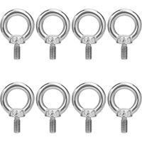 M5 Ringschrauben Hebering Ringschraubenringe Gewindeschraube 304 Edelstahl zum Befestigen Hängen Verbinden 8 Stück - XVX M5 Ringschrauben Hebering Ringschraubenringe Gewindeschraube 304 Edelstahl zum Befestigen Hängen Verbinden 8 Stück - XVX von XVX