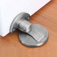 Magnetischer Türstopper aus satiniertem Nickel – unsichtbarer Riegel mit Edelstahlkleber (2er-Pack) von XVX